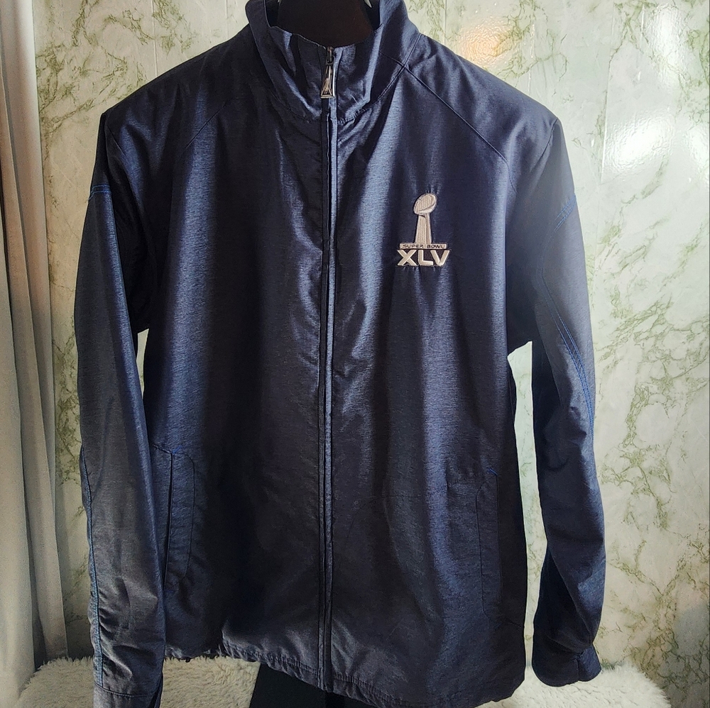 Super Bowl XLV Reebok Nylon Zip Jacket